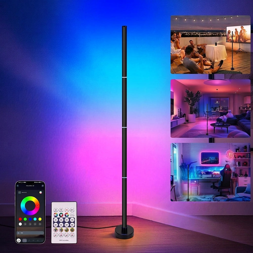 Smart RGB Corner Lamp with App Control
